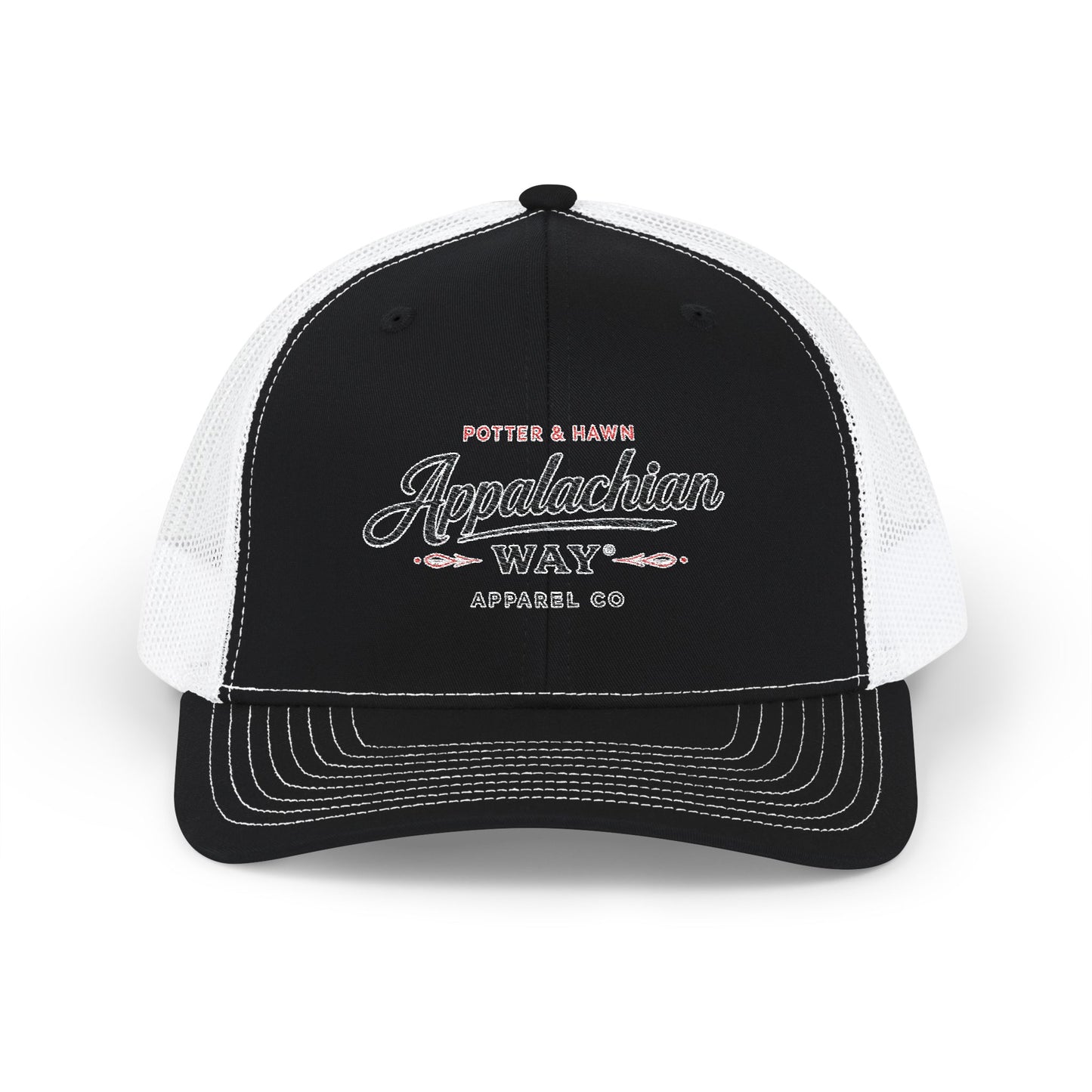 Appalachian Way Embroidered Trucker Cap - Snapback Mesh Hat