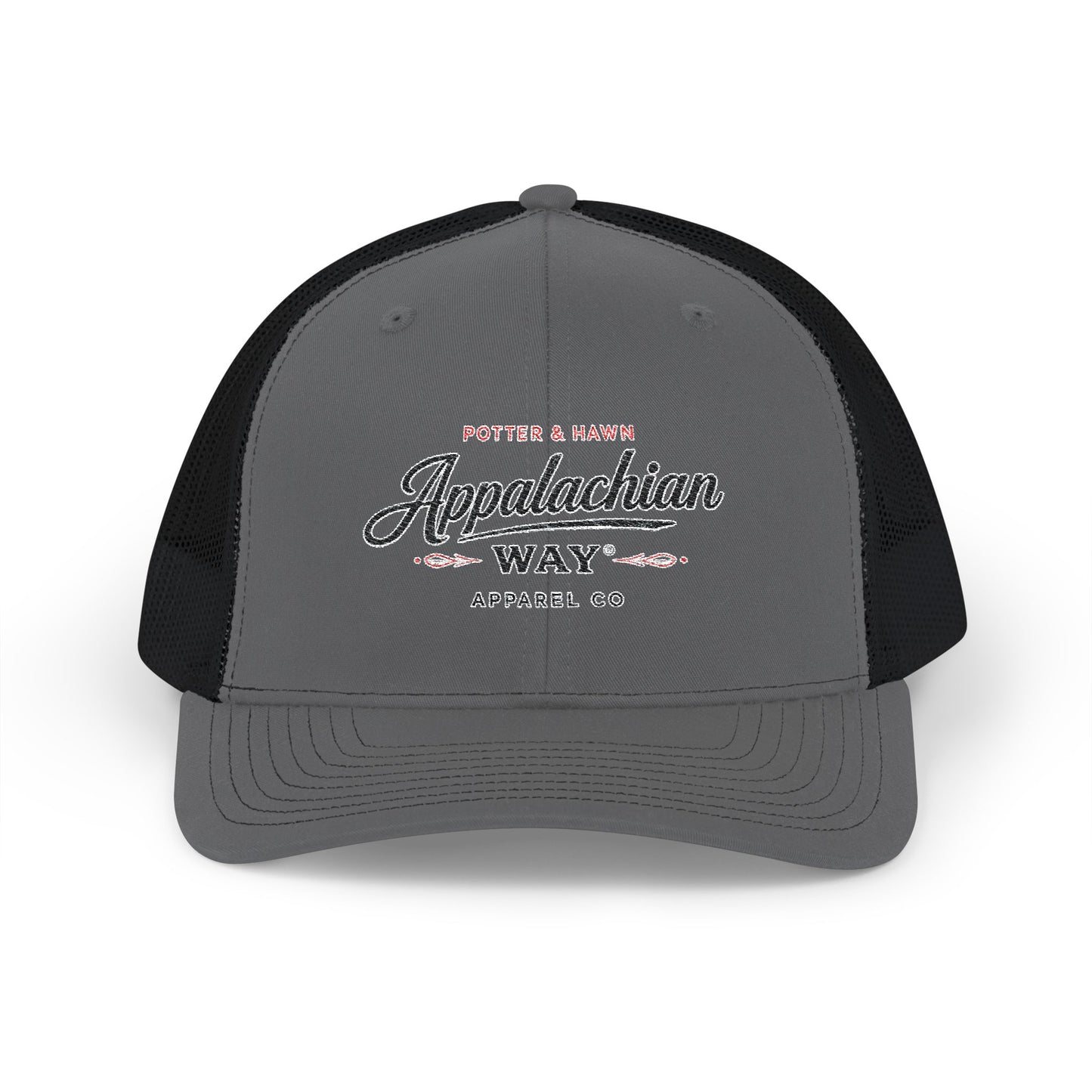 Appalachian Way Embroidered Trucker Cap - Snapback Mesh Hat