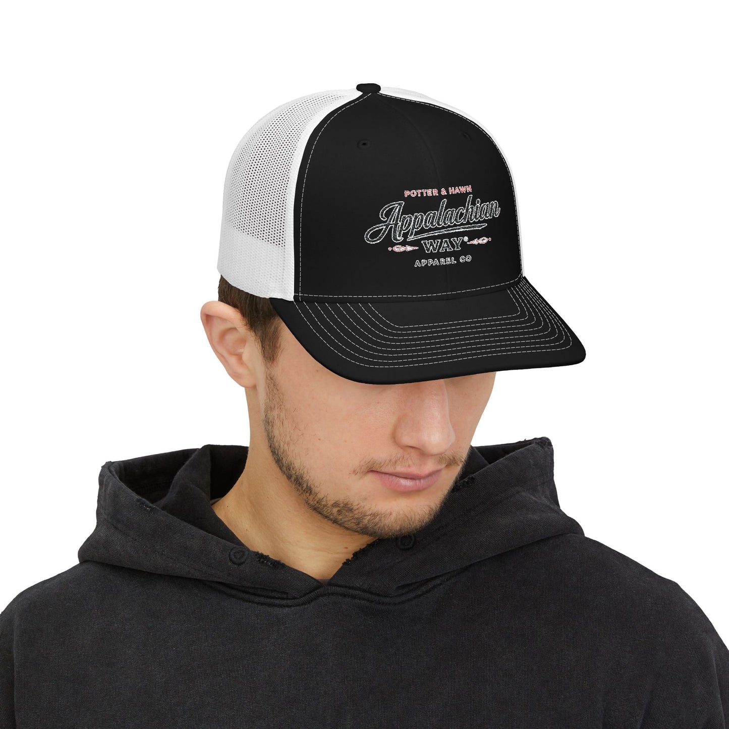 Appalachian Way Embroidered Trucker Cap - Snapback Mesh Hat