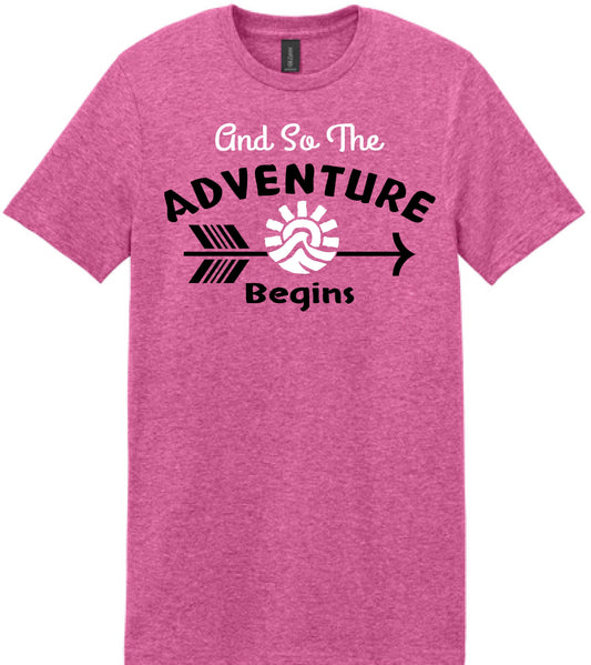 Aventure Begins Here Softsyle Tee